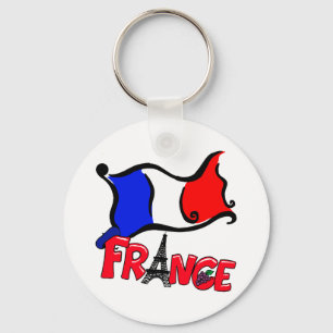 Llavero Francia con productos de bandera