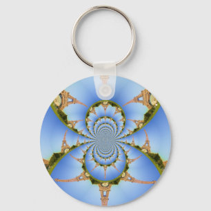 Llavero Francia Paris Torre Eiffel Kaleidoscope Azul Logra