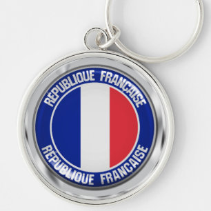 Llavero Francia redonda Emblem