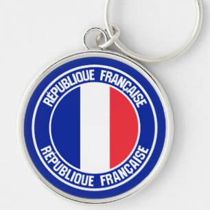 Llavero Francia redonda Emblem