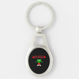 Llavero FrankenCheese abrazos Oval Keychain