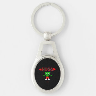 Llavero FrankenCheese abrazos Oval Keychain