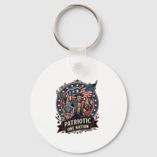 Llavero Frankenstein Patriótico Brutal Horror Monstruo Lib
