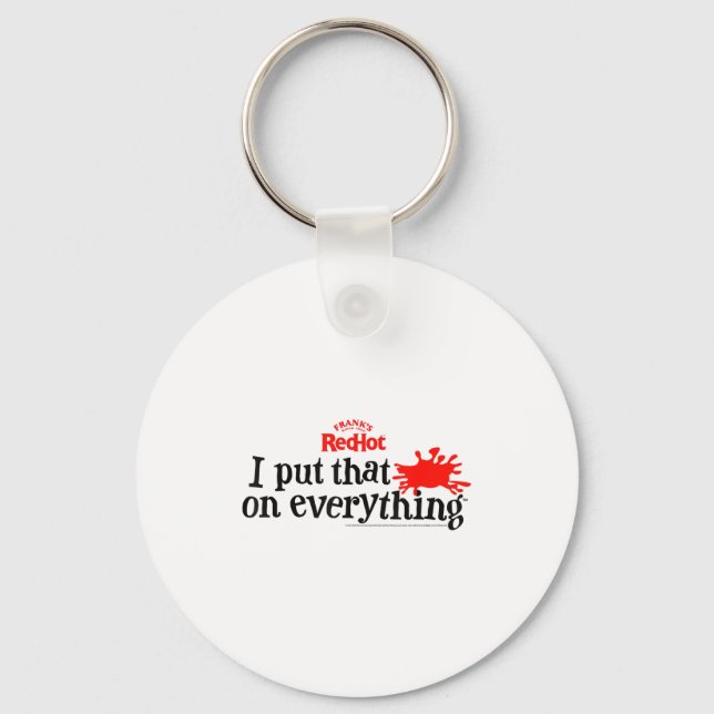 Llavero Frank's Redhot I Put That On Everything Hot Sauce  (Anverso)
