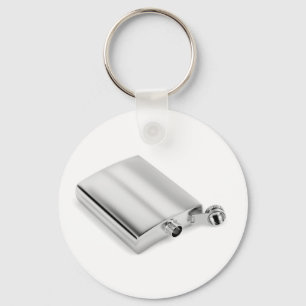 Llavero Frasco de plata de la cadera