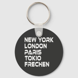 Llavero Frechen NY London Paris Tokio