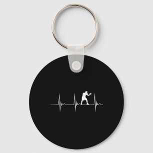 Llavero Frecuencia cardíaca de boxeo Ekg Pulso Boxeador Gu