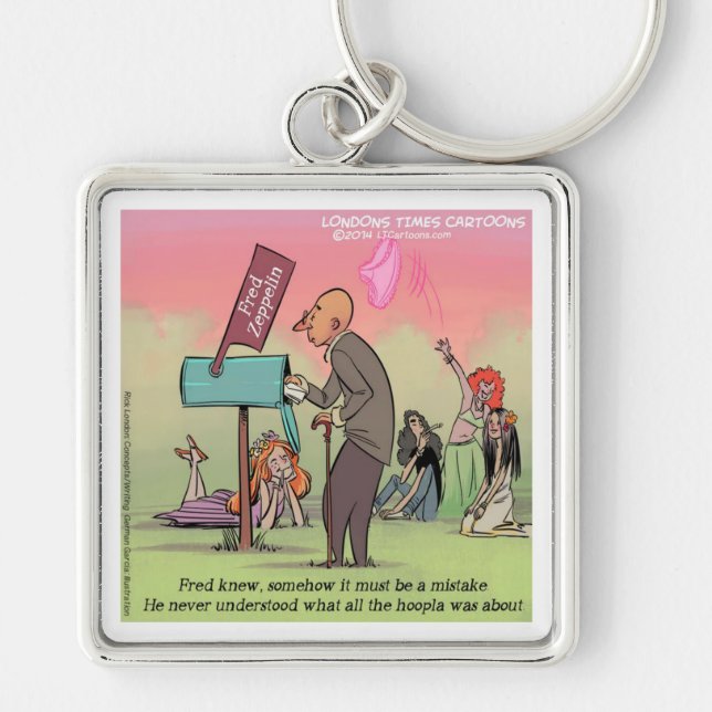 Llavero Fred Divertido Rock And Roll (Frente)