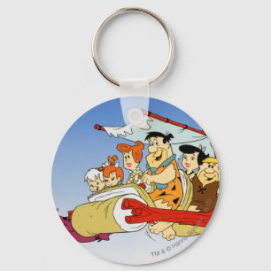 Llavero Fred Flintstone Wilma Barney y Betty PEBBLES™