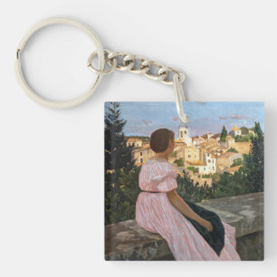 Llavero Frederic Bazille - El vestido rosa