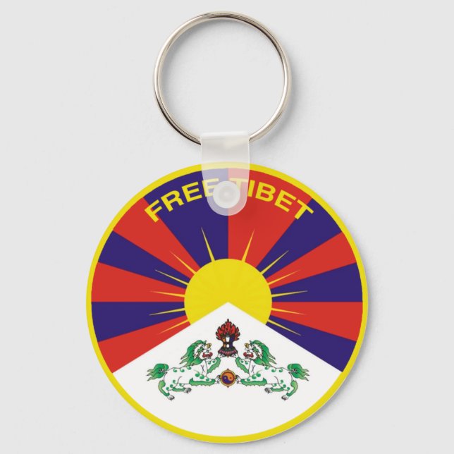 Llavero Free Tibet (Anverso)