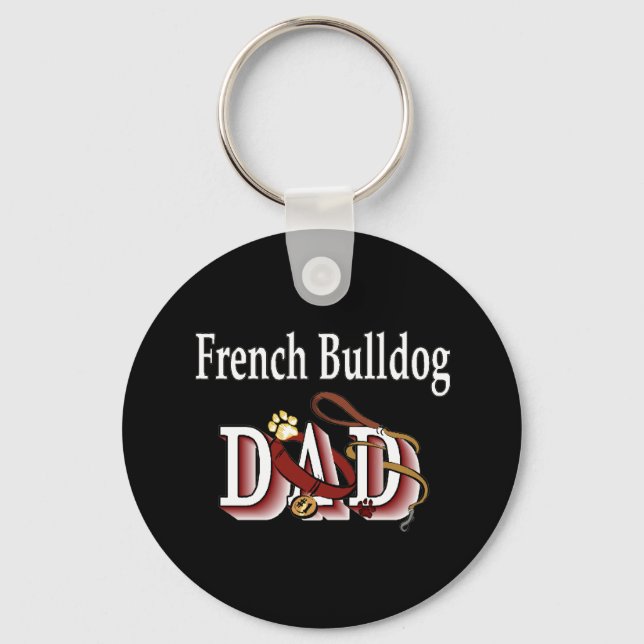 Llavero french bulldog dad Keychain (Anverso)