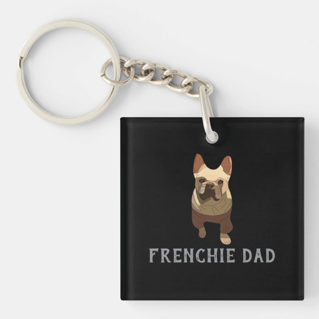Llavero French Bulldog, Frenchie Dad (Frente)