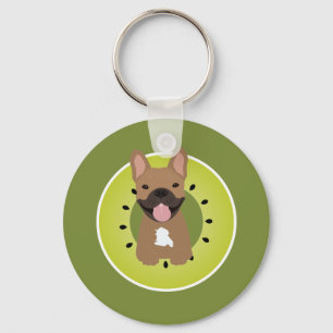 Llavero French Bulldog Kiwi Fruit