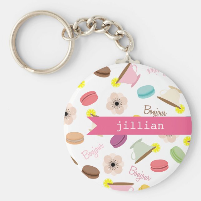 Llavero French Food Personalized Keychain (Frente)
