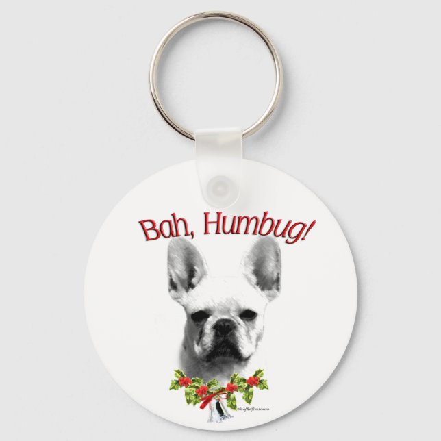 Llavero Frenchie Bah Humbug Keychain (Anverso)