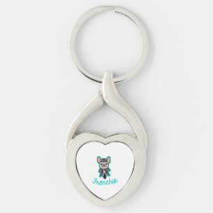 Llavero Frenchie Biker Motocicleta Dueño de Perro Frenchie