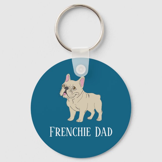 Llavero Frenchie Dad (Anverso)