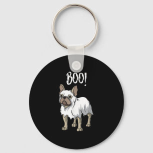 Llavero Frenchie Ghost Costume Funny Bulldog Halloween