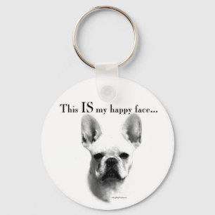 Llavero Frenchie Happy Face