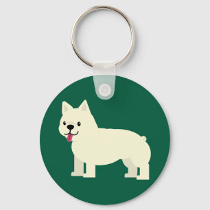 Llavero Frenchie Lover Green