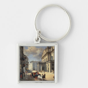 Llavero Frente del teatro del La Scala, 1852