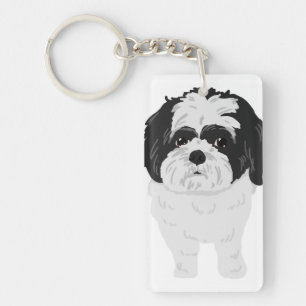 Llavero Frente y tope de la cadena Shih-Tzu