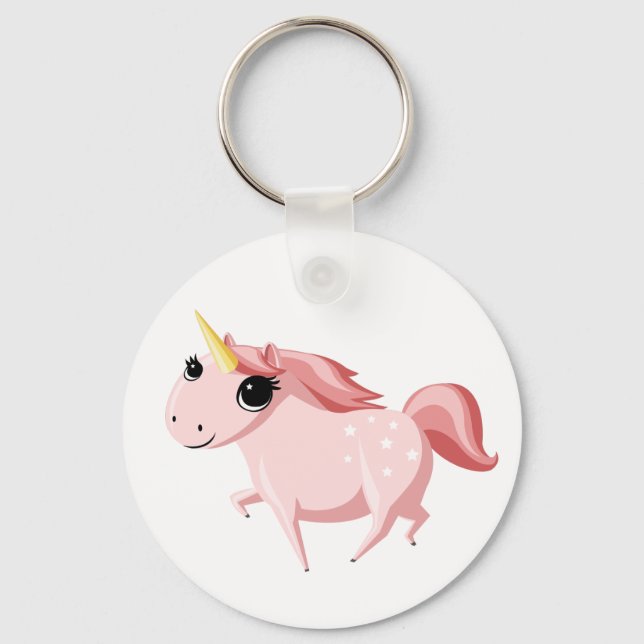 Llavero Fresa de Unicornio rosa (Anverso)