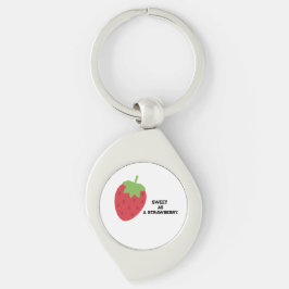 Llavero Fresa dulce minimalista 