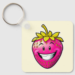 Llavero Fresa rosa