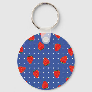 Llavero fresas con puntos