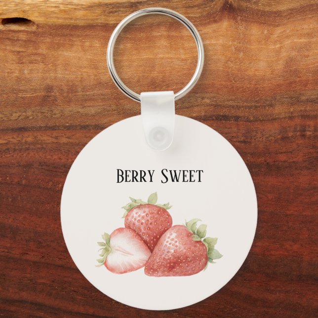 Llavero Fresas Dulces de Frutas (Anverso)
