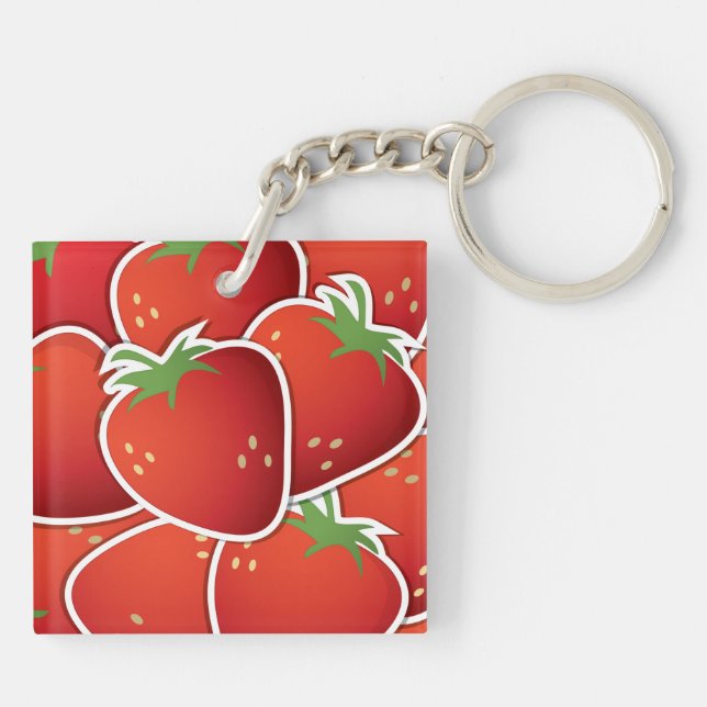 Llavero Fresas funky (Atrás)