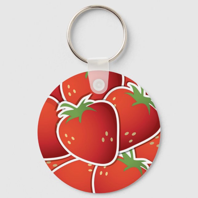 Llavero Fresas funky (Anverso)