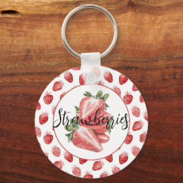 Llavero Fresas Rojas Fruta