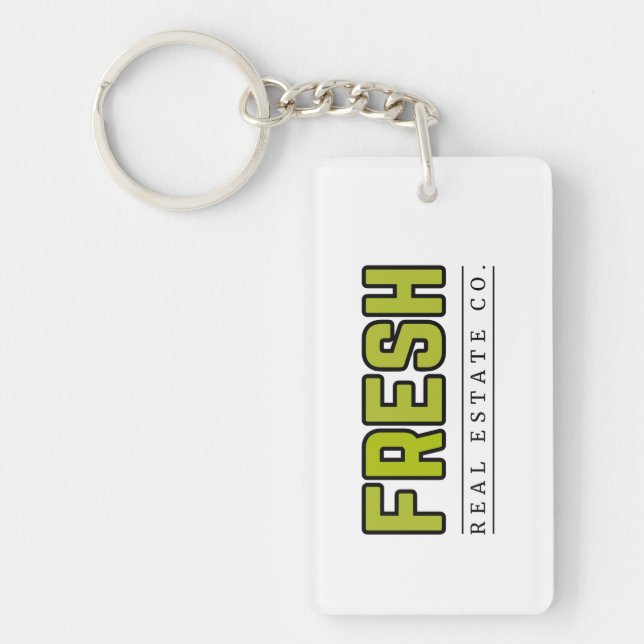 Llavero FRESH rectangle keychain (Frente)