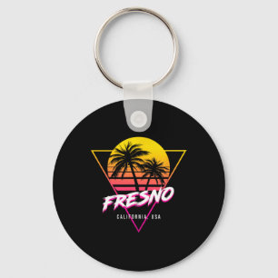 Llavero Fresno California Palmeras Usa Surf Retro Sol