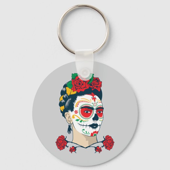 Llavero Frida Kahlo | El Día de los Muertos (Anverso)