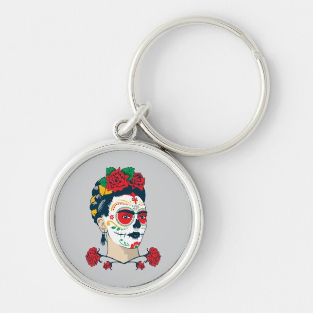 Llavero Frida Kahlo el | El Día de los Muertos (Frente)