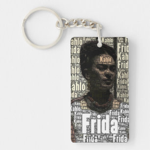 Llavero Frida Kahlo que pone letras al retrato