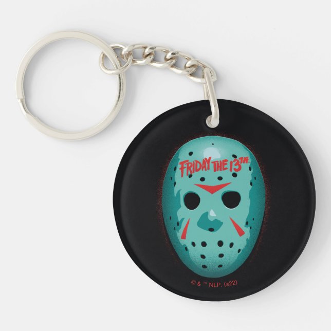 Llavero Friday the 13th | Blue Hockey Mask Graphic (Frente)