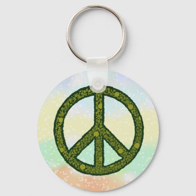 Llavero Friedenszeichen grün (Anverso)