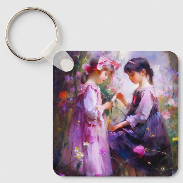 Llavero Friends and Flowers 2 (Anverso)