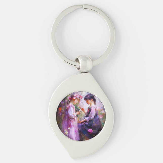 Llavero Friends and Flowers 2 (Anverso)