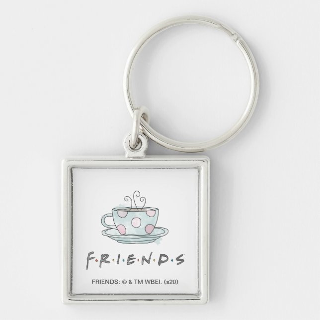 Llavero FRIENDS™ | Taza de Café Acuarela (Frente)
