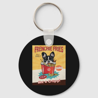 Llavero Fries de Bulldog francés