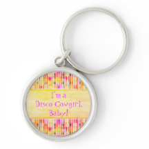 Fringe de vaca de disco amarillo y rosa