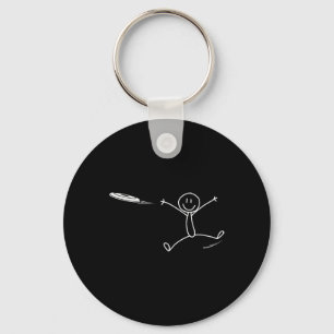 Llavero Frisbee Stickman Disc Golf Divertido Ultimate Fris