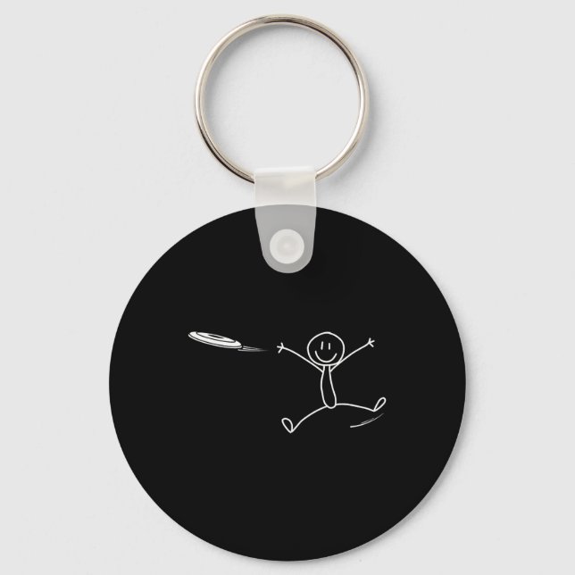 Llavero Frisbee Stickman Disc Golf Funny Ultimate Frisbee  (Anverso)