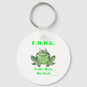 Llavero FROG (Confía plenamente en Dios)